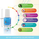 Karma Kids Nail Polish Box Set No. 1 Natural Safe Nail Polish for Little Girls - Non-Toxic, Vegan, and Cruelty Free – Quick Dry Kids Friendly karma organic