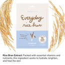 Everyday Rice Bran Soothing Mask With No Harsh Chemicals - Hydrating, Rejuvenating, and Clarifying (Pack of 10) FACETORY