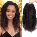 6 Packs Bomb Twist Crochet Hair 14 Inch Spring Twist Crochet Braids Pre-looped Mini Passion Twist Braiding Hair Senegalese Spring Twist Nubian Twist Kinky Curly Synthetic Hair Extensions (T33