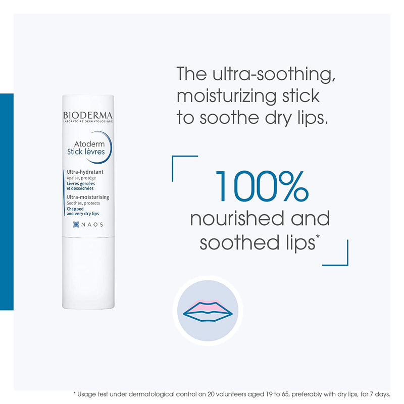 Bioderma - Atoderm - Lip Stick - Hydrating, Soothing and Renewing Lip Stick - for Dry Lips martinandmark.com
