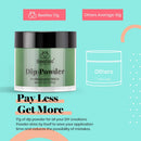 Beetles Winter Green Dip Powder Nail Starter Kit - Olive Green Avocado Dip Powder Set Navy Blue Dark Blue Turquoise with Dip Powder Gel Liquid Set Activator, Base, Top, Brush Saver with Gift Box beetles Gel Polish Store