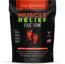 Muscle Relief Foot Soak with Epsom Salt, Made in USA, Soothe Foot Aches, Muscle Pain, Joint Soreness, Tired Feet, Softens Calluses and Helps Athletes Foot 1lbs DAILY REMEDY