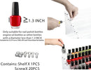 Cq acrylic Clear Nail Polish Organizers And Storage,5 Layer Nail Polish Rack Tabletop Display Stand Holds Up to 45 Bottles, Acrylic 5 Tier Essential Oils Holder For Professional Nail Salon Cq acrylic Store
