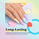 Beetles Gel Nail Polish Kit, 6 Colors Candy Land Collection Spring Summer Popular Pastel Gel Polish, Soak Off LED Gel Polish Set DIY Nail Home Gift for Women beetles Gel Polish Store