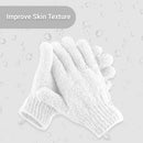 EXCLAIM BEAUTY Exfoliating Gloves Body Scrubber Gloves For Shower, Spa, Massage Shower Gloves Dual Texture Bath Gloves | Dead Skin Remover With Adjustable Straps Exclaim Beauty