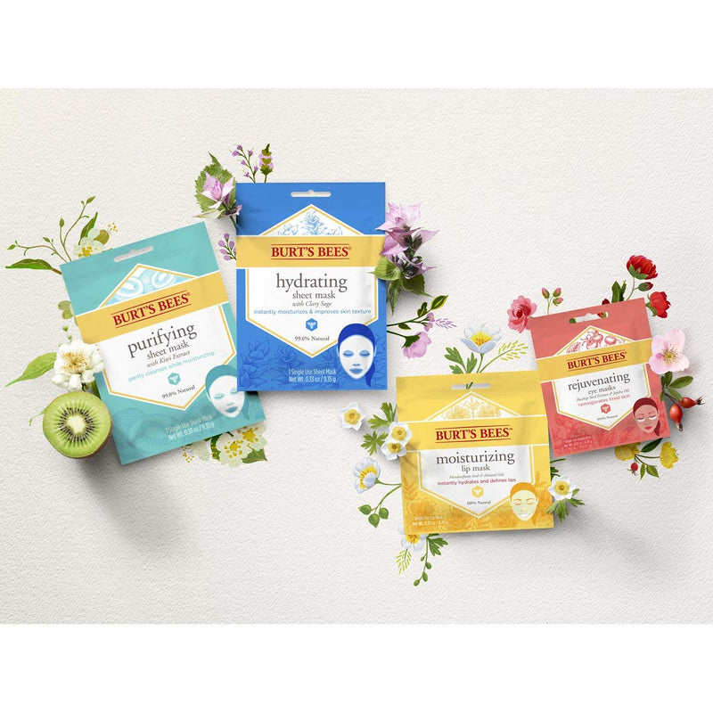 Burt's Bees Purifying Sheet Mask With Kiwi Extract Mask, 0.33 Ounce Burt's Bees