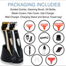 SUPREME TRIMMER Professional Trimmer for Men Barber Hair Clippers Mustache Travel Beard Trimmer LED Indicator & Charger Stand - ST5210 Gold T-Shaper Li Supreme Trimmer