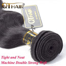 QTHAIR 12A Brazilian Body Wave Bundles Virgin Human Hair Hair Weave (16",100g,Natural Black)100% Unprocessed Brazilian Body Wave Virgin Hair Extensions for Black Women QTHAIR