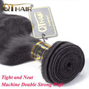 QTHAIR 12A Brazilian Body Wave Human Hair(20" 20" 20",300g,Natural Black) 100% Unprocessed Brazilian Virgin Hair for Black Women QTHAIR