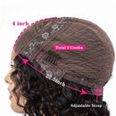 Midulla Lace Front Wig Human Hair Deep Wave Wig 4×4 Brazilian Human Hair Wig for Black Women Human Hair Curly Wigs Pre Plucked With Baby Hair Natural Color 16 Inch Midulla Store