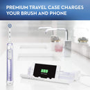 Oral-B GENIUS X Electric Toothbrush with 3 Oral-B Replacement Brush Heads and Toothbrush Case, Orchid Purple Oral-B