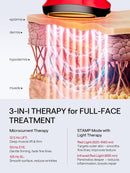 JMOON by Ulike Microcurrent Facial Device, Red Light Therapy for Face, Medical-Grade Anti-Aging Machine, 4 Modes & 5 Energy Levels for Face Lift, Better for Smile Lines, Eyes, Forehead, (Brush Set) Infinity Warehouse