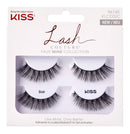 KISS Lash Couture Faux Mink False Eyelashes Double Pack, Knot-Free Lash Band, Reusable, Contact Lens Friendly, Easy To Apply, Ultrafine, Tapered, Synthetic Fake Lashes, Style Soir, 2 Pairs KISS