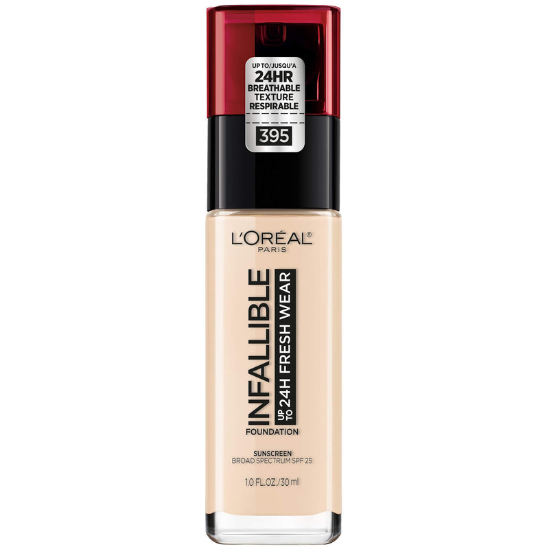 L'Oreal Paris Makeup Infallible Up to 24 Hour Fresh Wear Foundation, Rose Pearl, 1 Ounce L'Oreal Paris