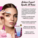 Womens Facial Razor Hair Removal - Dermaplaning Tool Peach Fuzz Remover Shaver Trimmer Women Remove Fine Hair Blue Eyebrow Razors Dermaplane Face Shavers Exfoliating Sensitive Skin Travel Essential Vertex