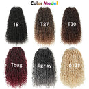 Alimiriam New Goddess Locs Crochet Hair 14 inch 6 Packs Faux Locs Wavy Crochet Curly Hair Faix Locs Crochet with Curly Ends River Curls Crochet Hair (14" 6Packs T1B/27