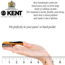 Kent A 81T X-Small Gentleman's Beard and Mustache Pocket Comb, Fine Toothed Pocket Size for Facial Hair Grooming and Styling. Saw-cut of Quality Cellulose Acetate, Hand Polished. Hand-Made in England KENT