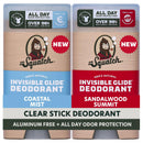 Dr. Squatch Invisible Glide Natural Deodorant Men, Aluminum Free (2-Pack) Infinity Warehouse