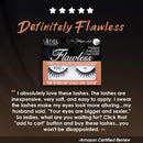 Ardell Whisper Soft, False Eye Lashes Flawless 805 Black (4 Pack) Ardell