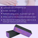 Maryton Nail Buffer Sanding Block Polisher Buffing File 60/100 Grit for Acrylic Nail Art Kit Manicure Tools 10 PCS (Black Purple) MARYTON