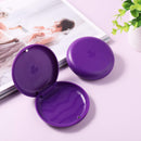 (2 Pack) Retainer Case,Solid Orthodontic Retainer Case-purple ZIZNBA
