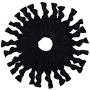 CyndiBands Black Hair Ties Knotted Ribbon Elastic Ponytail Holders - 25 Count Cyndibands