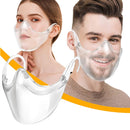 BeiYoYo Durable Clear Face Mask, Reusable Transparent Face Protection, Visible Expression，Breathable and Prevent Glasses Fog (2pcs) Beiyoyo