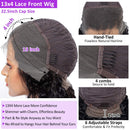 CYNOSURE Lace Front Human Hair Wigs for Black Women 13x4 9A Curly Lace Front Wigs Human Hair Pre Plucked with Baby Hair Natural Black Color(14, Curly Wigs) CYNOSURE Store
