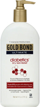 Gold Bond Ultimate Hydrating Lotion, Diabetics Dry Skin Relief 18 oz (Pack of 2) Gold Bond