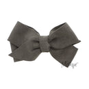 Suede Hair Bow For Girls -Olive Motique Accessories