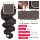 Flady 10A Brazilian Body Wave Bundles with Closure 100% Unprocessed Virgin Human Hair 4 Bundles with Free Part Closure (18 18 20 20+16inch) Flady Store
