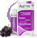Aurora Nutrascience Micro-Pack Liposomal Glutathione - 500 mg Liquid Supplement, Antioxidant Support for Men & Women, Sugar Free, Non-GMO, Liposomal Glutathione Packets - 30 Single Serve Packets Infinity Warehouse