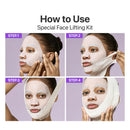 numbuzin No.9 Sheet Mask | NAD+ BIO Lifting-sil Full Face Mask | Improves Jawline, Jowls, Wrinkles, Neck Lines | Peptides, NAD+, Collagen | Skin Firmness | 4 Sheets + Lifting Band Infinity Warehouse