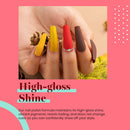 Beetles 20 Pcs Gel Nail Polish Kit, Full Maroon Soak Off Nail Gel Polish Gold Yellow Nail Polish Red Burgundy Glitter Gel Polish Starter Kit with Glossy & Matte Top Coat and Base Coat beetles Gel Polish
