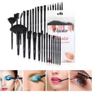 Makeup Brush Set, Complete 32pcs Black Makeup Brushes Synthetic Soft Bristles Brush for Foundation Kabuki Blush Blending with Storage Case Wooden Handle Daxstar