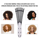 Detangling Brush for Curly Hair, Black Hair Detangler, Afro Textured 3a to 4c Kinky Wavy, for Wet/Dry/Long Thick Curly Hair, Exfoliating Your Scalp for Beautiful and Shiny Curls-Black COLORCASA Store