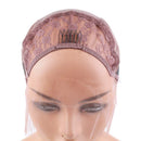 Bella Hair Breathable Swiss Lace Front Wig Cap for Making Wigs with Adjustable Straps and Combs Large Size Violet Bella Hair