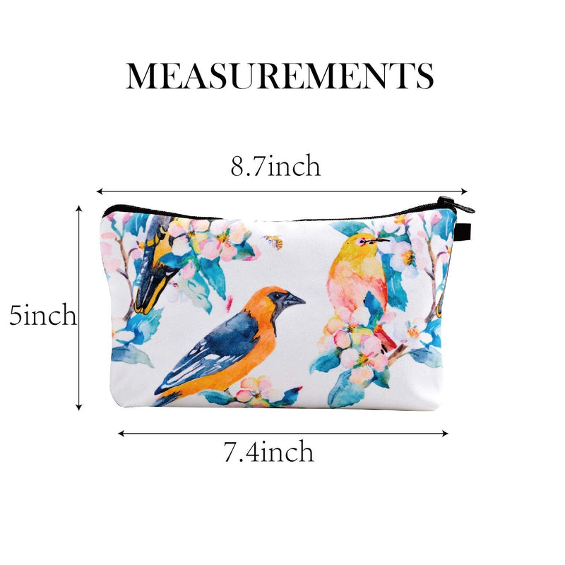 Pack of 3 Cosmetic Bags for Women Functional Makeup Bags Small Travel Bags Toiletries Case Durable Waterproof Bags Accessories Organizer Fashion Women Gifts (Style B) FUN FUN HOME