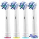 Oral B Compatible Replacement Brush Heads- Holiday Pack of 16 Double Clean, Cross, Floss, and Precise Oralb Braun Compatible Electric Toothbrush Parts- Fits Oral-B Kids, Pro 1000 + More! Alayna