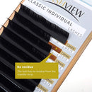 LASHVIEW Eyelash Extensions,Individual Lashes,Premium Single&Classic Lases,0.15 D Curl Thickness 10mm,Natural Effect,Semi Permanent Eyelashes,Soft Application-friendly, Mink Lashes LASHVIEW