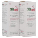 Sebamed Moisturizing Face Cream with Pump for Sensitive Skin Antioxidant pH 5.5 Vitamin E Hypoallergenic 3.4 Fluid Ounces (100mL) Ultra Hydrating Dermatologist Recommended Moisturizer (Pack of 2) SEBAMED