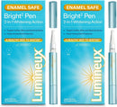 Lumineux 2-in-1 Whitening Pen Enamel Safe and Clinically Proven to Whiten Without The Sensitivity - Removes Coffee, Tea, and Smoking Stains Infinity Warehouse