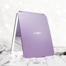 LUNA London Eclipse LED Lighted Travel Vanity Makeup Mirror | 3 Colour Light, Compact, Portable, Lighted, Rechargeable, Illuminated Mirror | Perfect for Travel, Makeup & Beauty Needs | Lavender LUNA London
