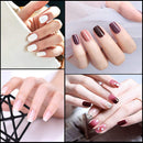AORAEM Short Nail Tips Half Cover,Natural Lady French Acrylic Artificial Fake Half Nail with Box(Natural-500) AORAEM