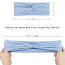 DRESHOW Yoga Running Headbands for Women Elastic Non-Slip Headbands Sports Workout Hair Bands 6 Pack DRESHOW