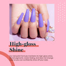 Beetles Jelly Crystal Gel Nail Polish Set Summer-6pcs Colors Blue Red Purple Rainbow Neon Yellow Green Orange Gel Polish Kit LED Dryer Cured See Through Nail Trend 2020 Gel Nail Art Kit 7.3m Bottle beetles Gel Polish