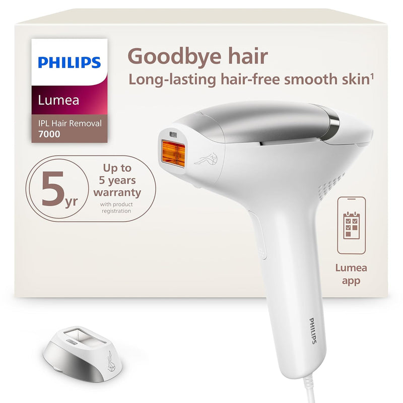 Philips Lumea 9000 Series IPL Hair Removal Device - Alternative to Laser Hair Removal, SenseIQ Technology and Lumea App, 4 Attachments for Body, Face, Bikini & Underarms, for Women & Men, BRI984/03 Infinity Warehouse