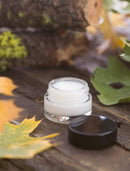 Clear Glass 0.25 oz Small Thick Wall Balm Jars with Black Foam Lined Smooth Lids (6 pack) JUVITUS