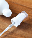 2 oz Opal White Glass Boston Round White Treatment Pump Bottle (12 pack) + Funnel JUVITUS Store