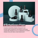 Beetles Gel Nail Polish Kit- 6 Colors Gel Polish Set Glitter Nail Polish Soak Off Nude Red Deep Purple Gel Nail Kit Nail Art Manicure Salon DIY at Home Gifts for Women beetles Gel Polish